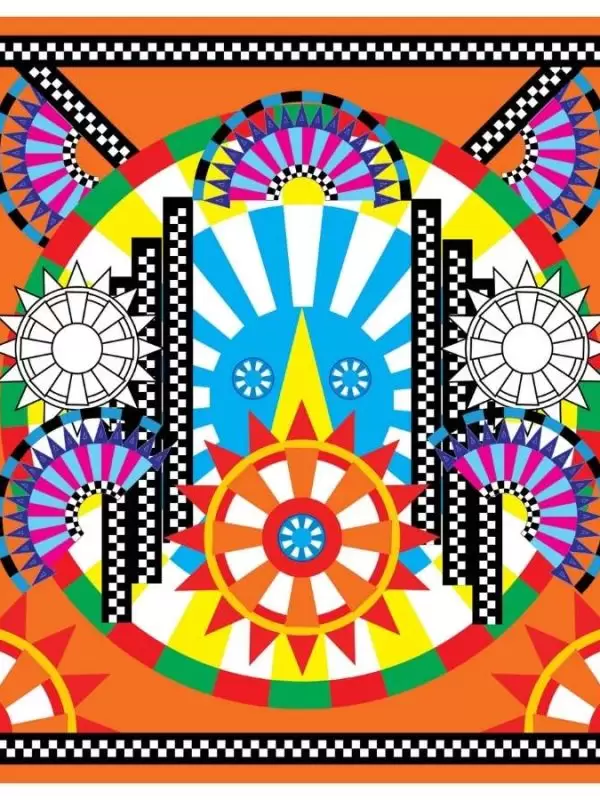 Khăn lụa tơ tằm in họa tiết nghệ thuật