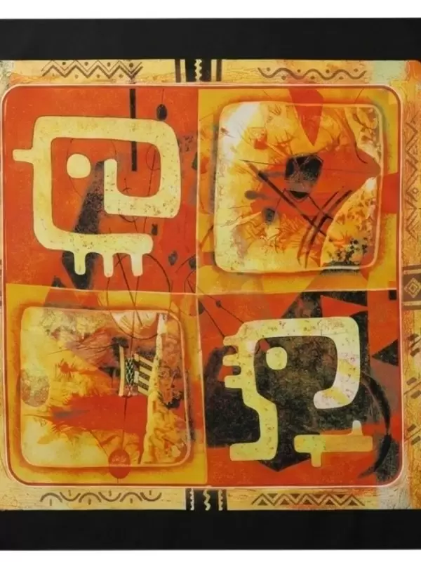 Khăn lụa tơ tằm in họa tiết nghệ thuật