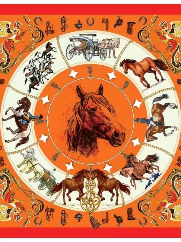 Khăn lụa tơ tằm in họa tiết nghệ thuật