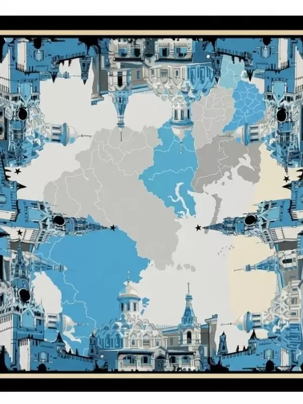 Khăn lụa tơ tằm in họa tiết nghệ thuật