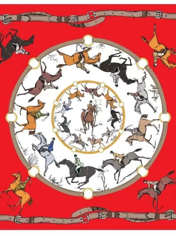 Khăn lụa tơ tằm in họa tiết nghệ thuật