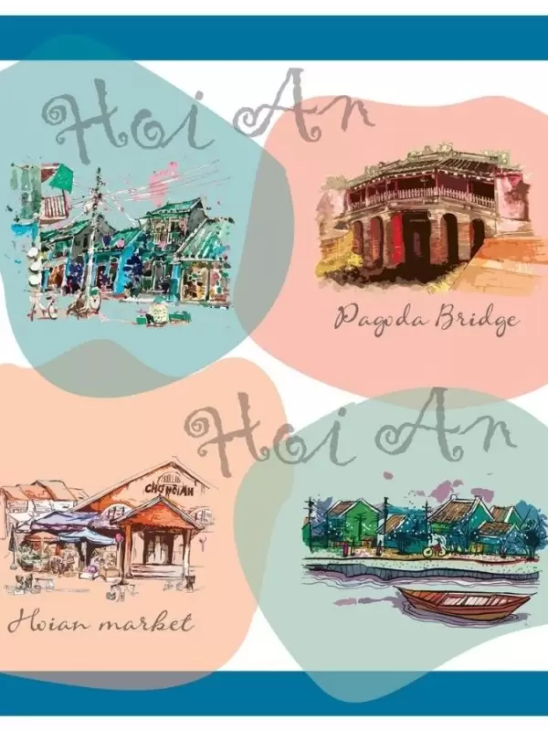 Khăn lụa tơ tằm in họa tiết nghệ thuật