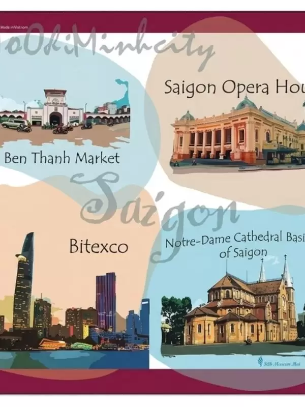 Khăn lụa tơ tằm in họa tiết nghệ thuật