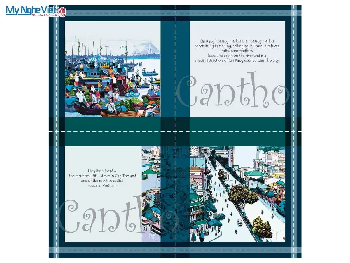 Khăn lụa tơ tằm in họa tiết nghệ thuật