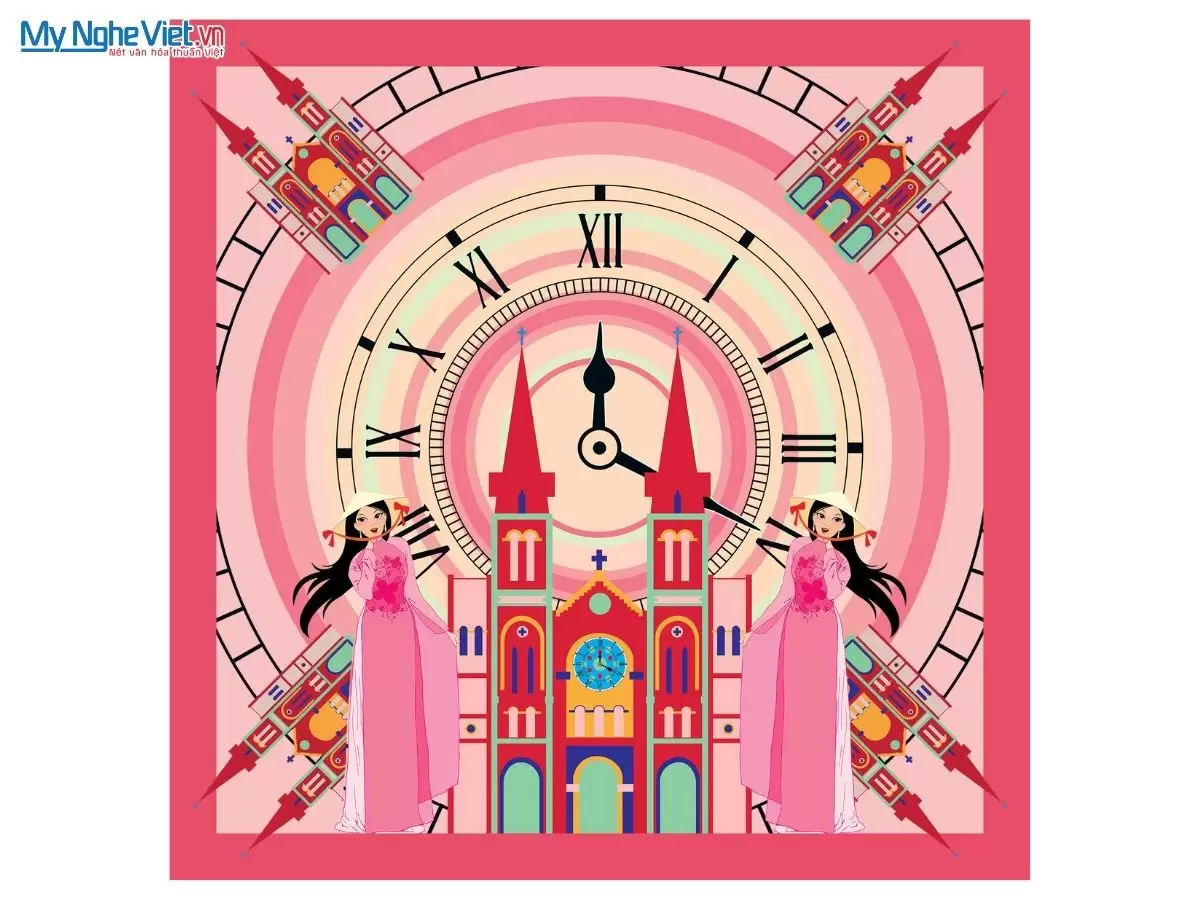 Khăn Lụa Tơ Tằm 100% In Họa Tiết Nghệ Thuật – Khăn Vuông 125x125cm KLPM1212 - Ảnh 50