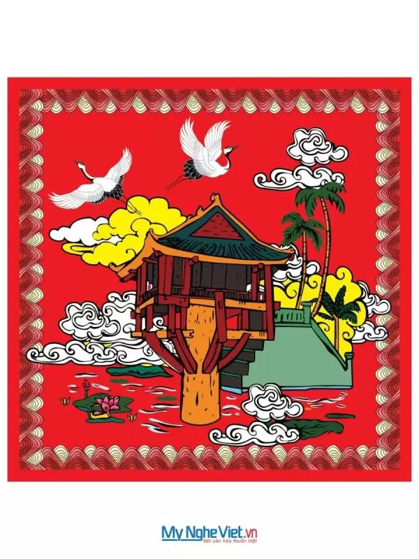 Khăn lụa tơ tằm in họa tiết nghệ thuật cao cấp