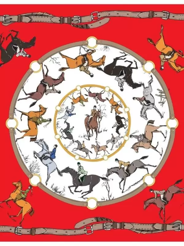 Khăn lụa tơ tằm in họa tiết nghệ thuật