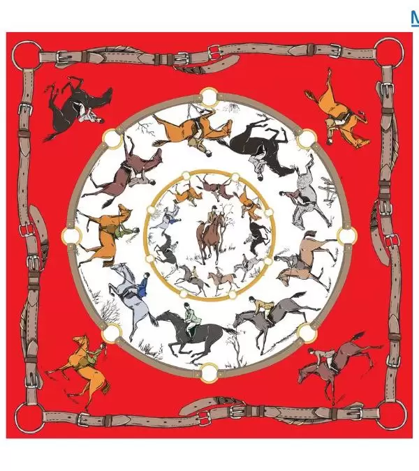 Khăn lụa tơ tằm in họa tiết nghệ thuật cao cấp