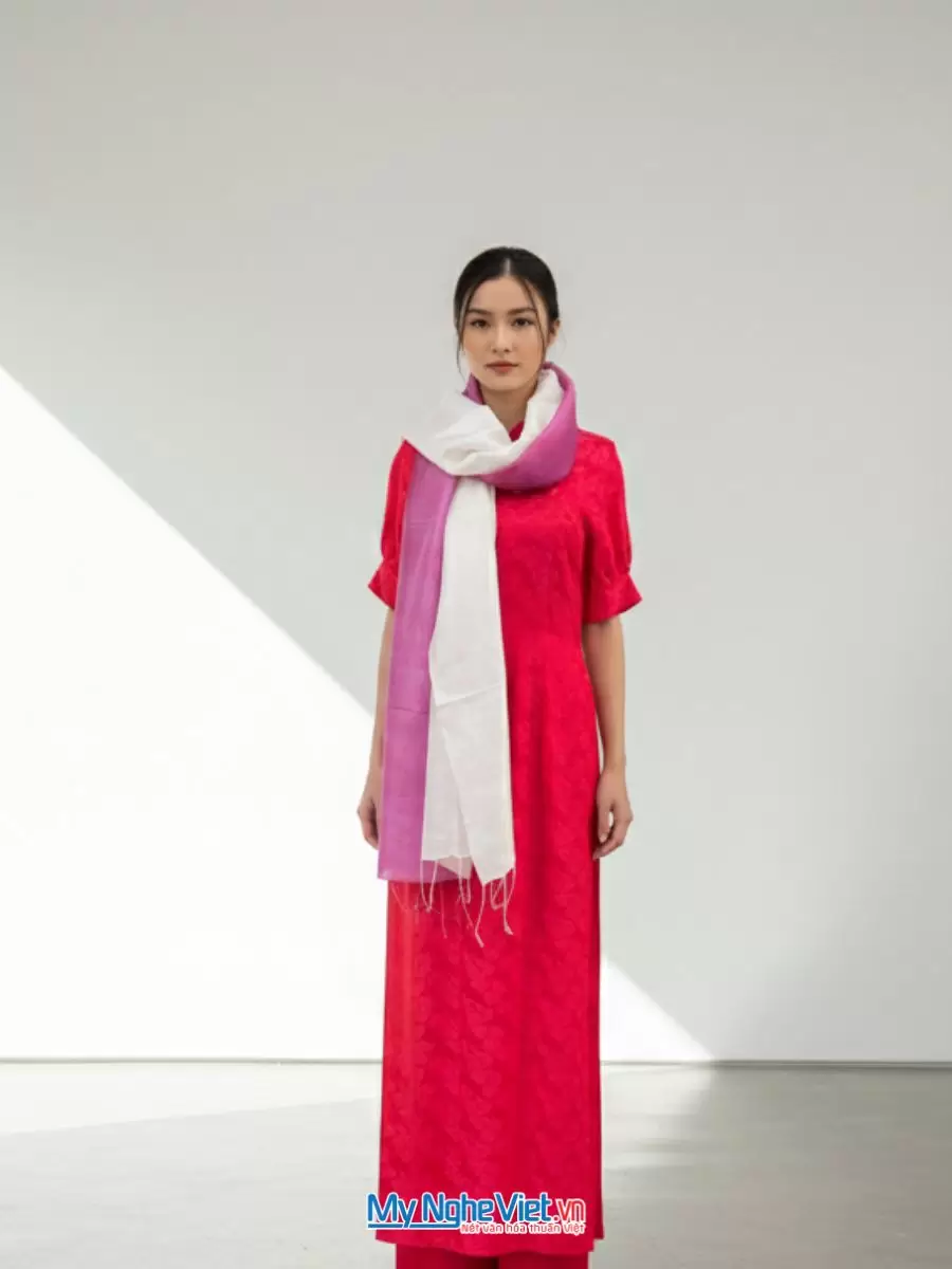 Khăn Lụa Tơ Tằm Loang 100% Silk 87x180cm MNV-KLNC87180/12