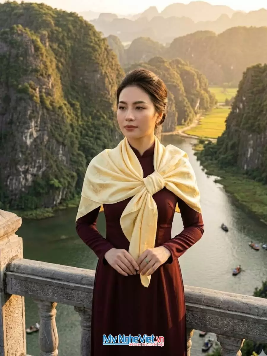 Khăn lụa Hà Động họa tiết cá sen 100% silk 95x95 KLNL95/1