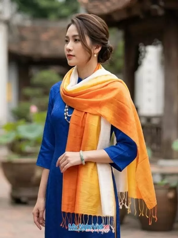 Khăn lụa tơ tằm loang 100% silk cao cấp