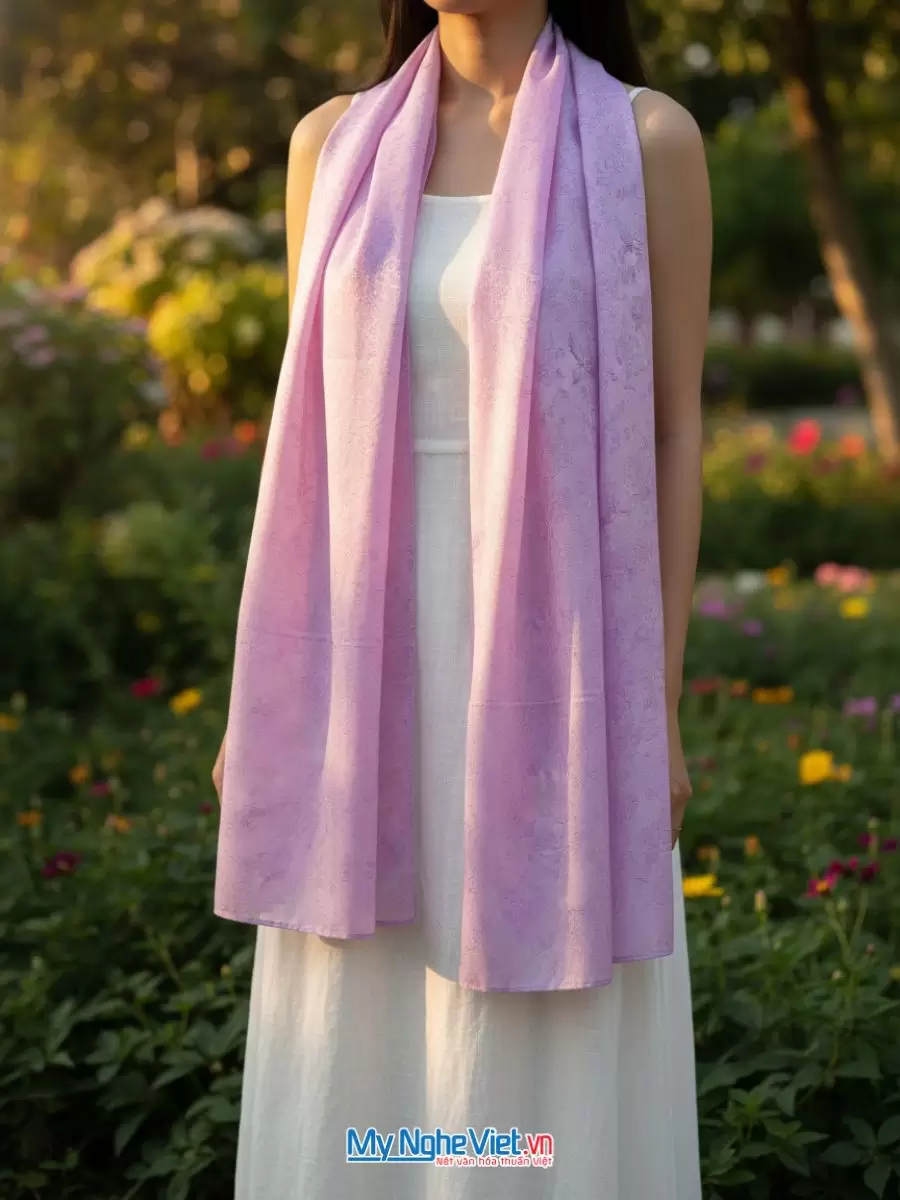 Khăn Lụa Vân Hà Đông 75x175cm KLNL75175/6