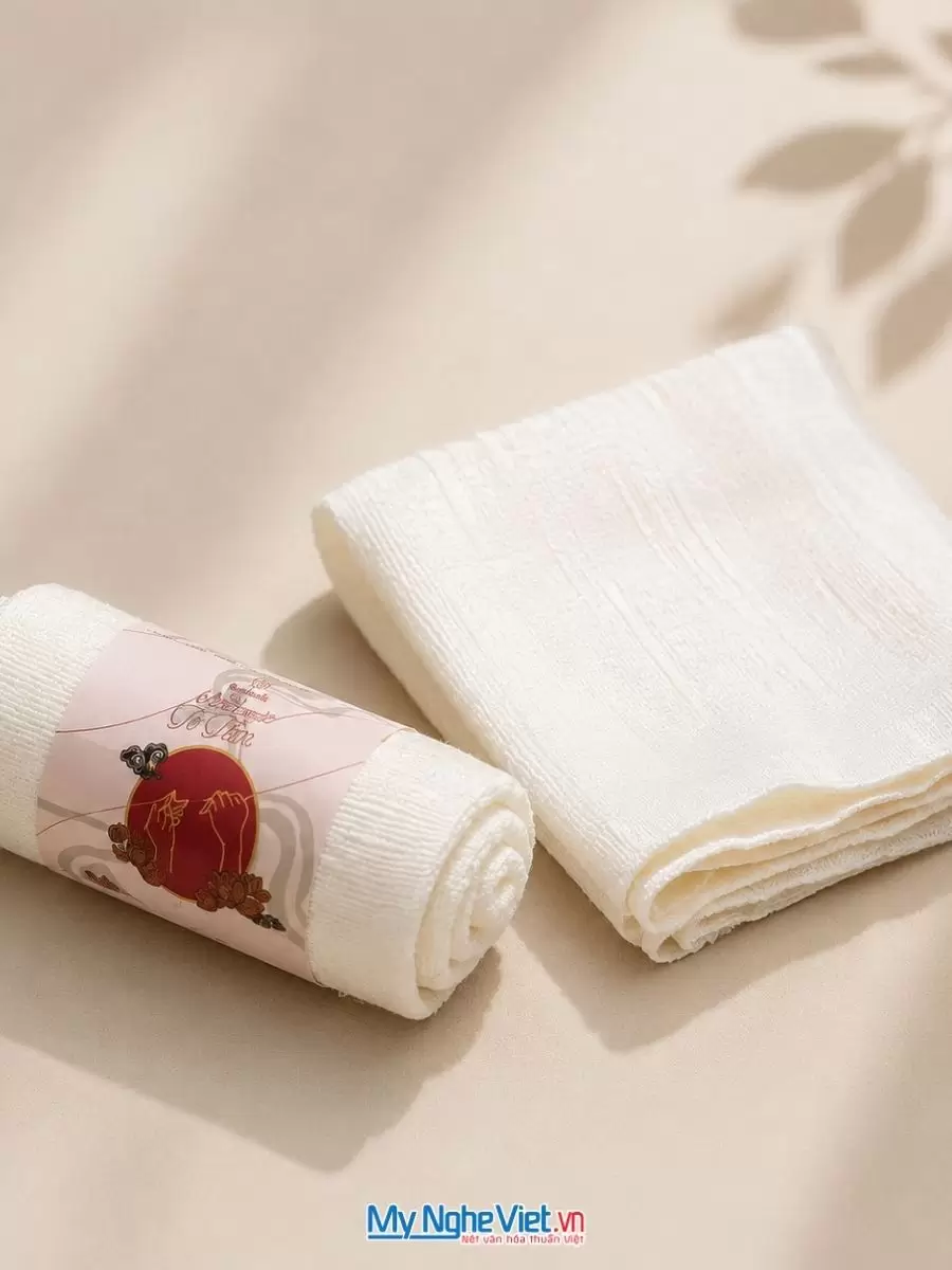Khăn mặt 100% tơ tằm tự nhiên cao cấp