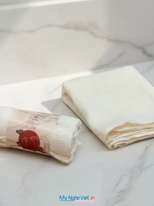 Khăn mặt 100% tơ tằm tự nhiên cao cấp