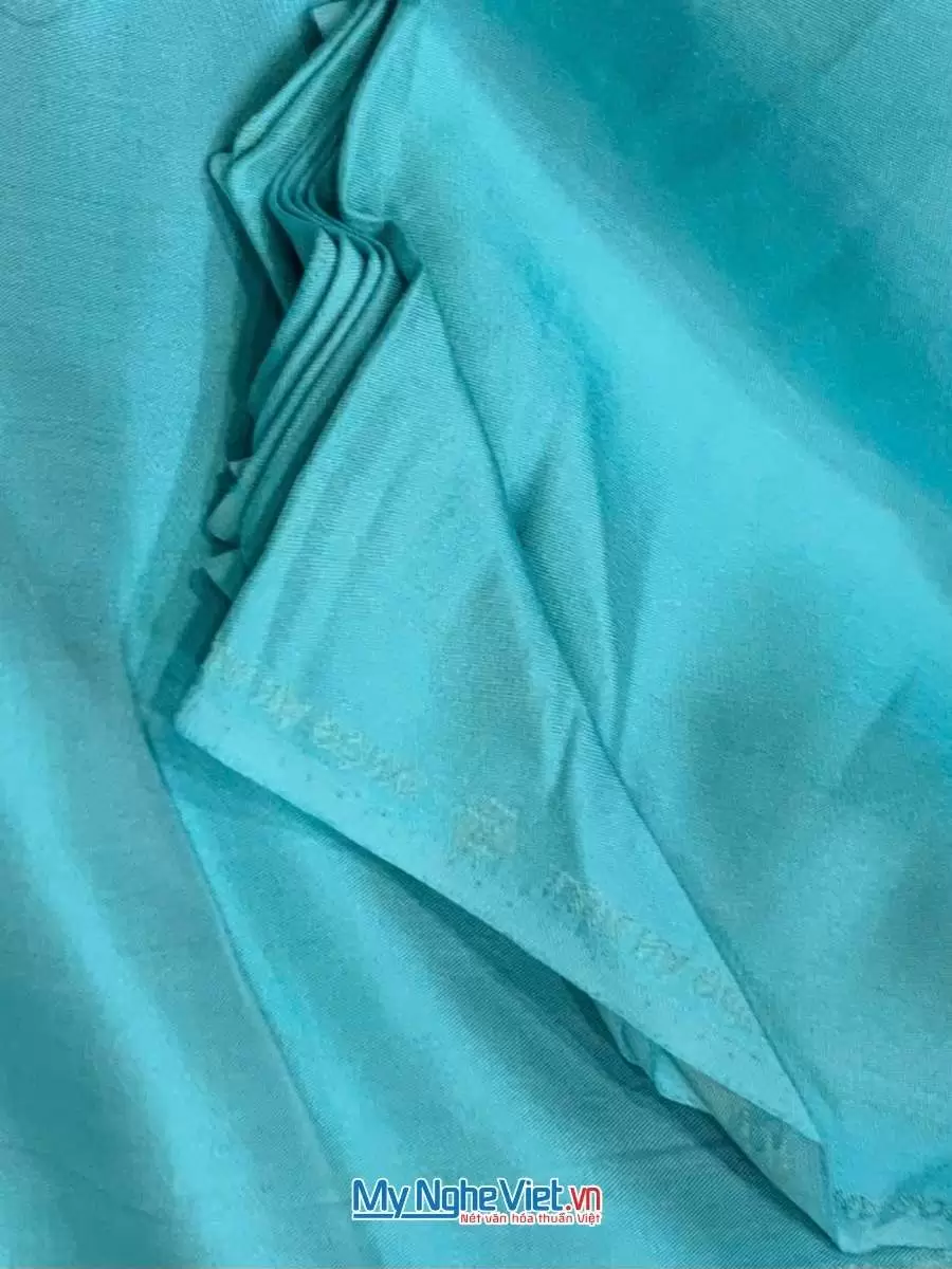 Vải lụa satin xanh mint 1m MNV-LNL01/1 - Ảnh 2