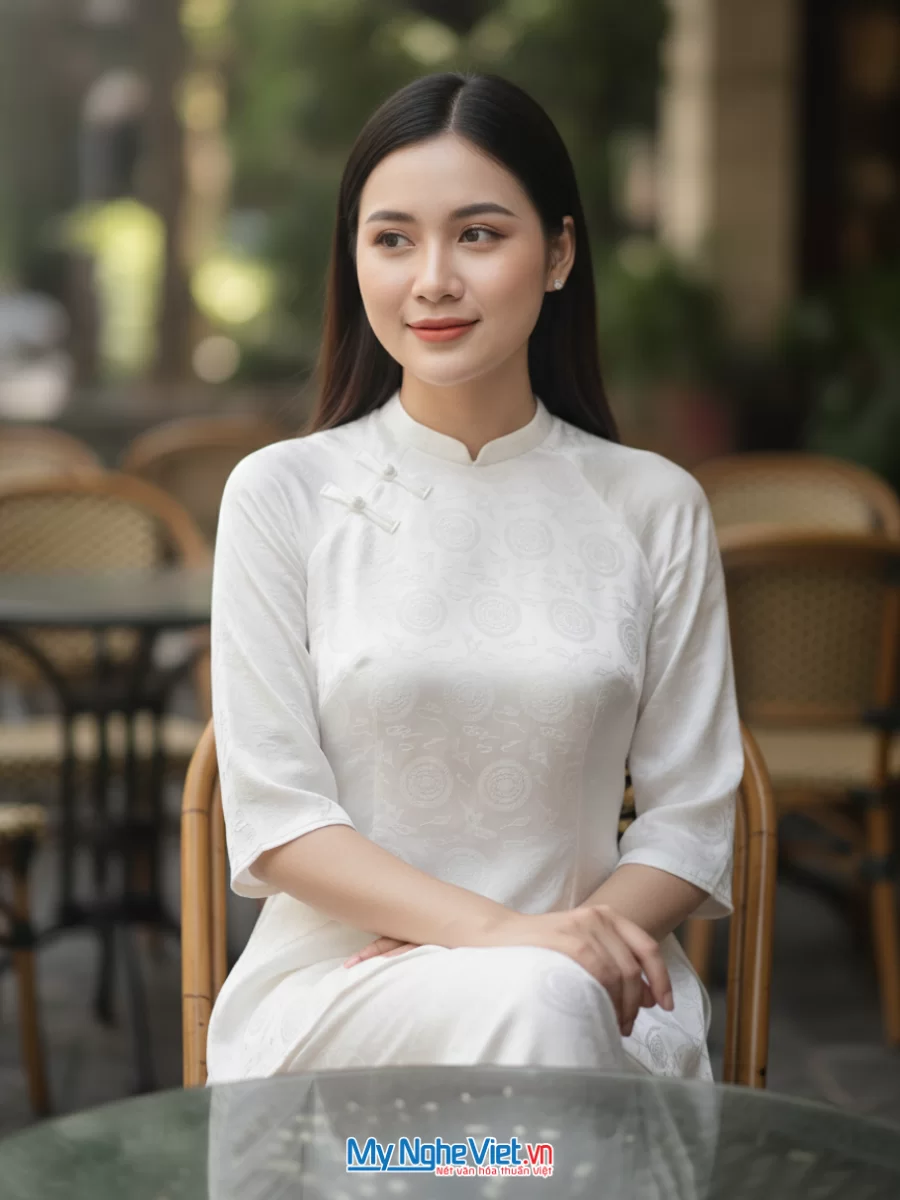 Đồ bộ lụa tơ tằm họa tiết trống đồng