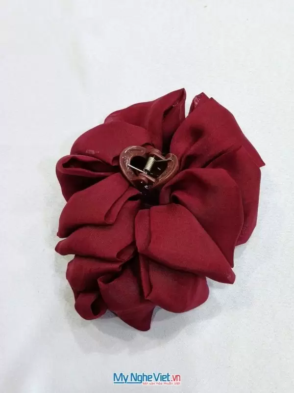 Kẹp Tóc Lụa Tơ Tằm Bản Nhỏ