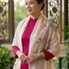 Khăn lụa tơ tằm vẽ tay cao cấp 100% silk