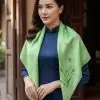Khăn lụa tơ tằm vuông vẽ tay hoa nhiều mẫu