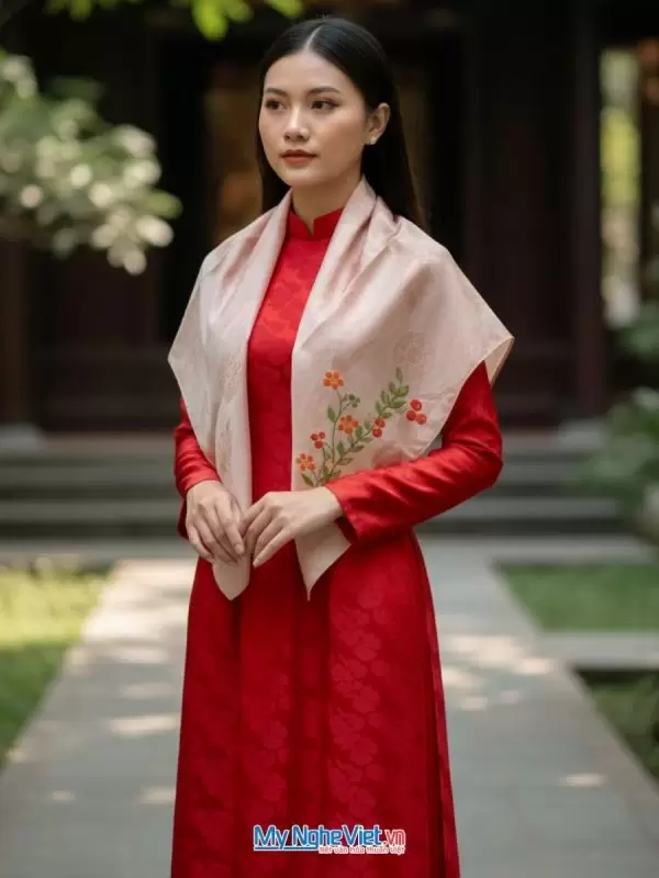 Khăn lụa tơ tằm vuông vẽ tay hoa nhiều mẫu