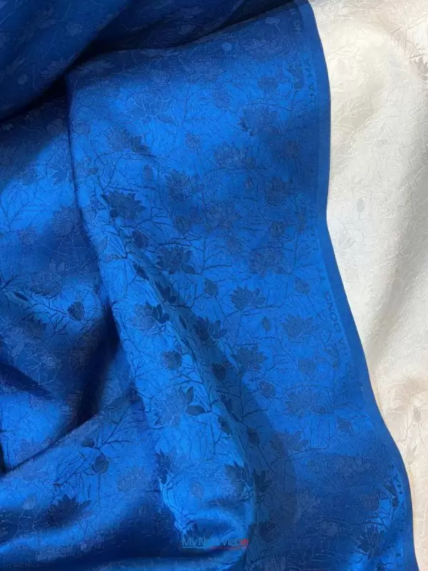 Alternative view of Vải Lụa Hà Đông Sen Dây Xanh Dương khổ 90cm (3.7m)