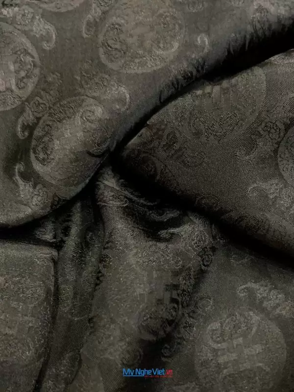 Alternative view of Vải Lụa Hà Đông Thọ Dơi Đen khổ 90cm (3.7m)