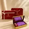 Set quà tặng khăn lụa và hộp trang sức sơn mài. Quà tặng đối tác, khách du lịch
