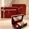 Set quà tặng khăn lụa và hộp sơn mài. Quà tặng đối tác, khách du lịch